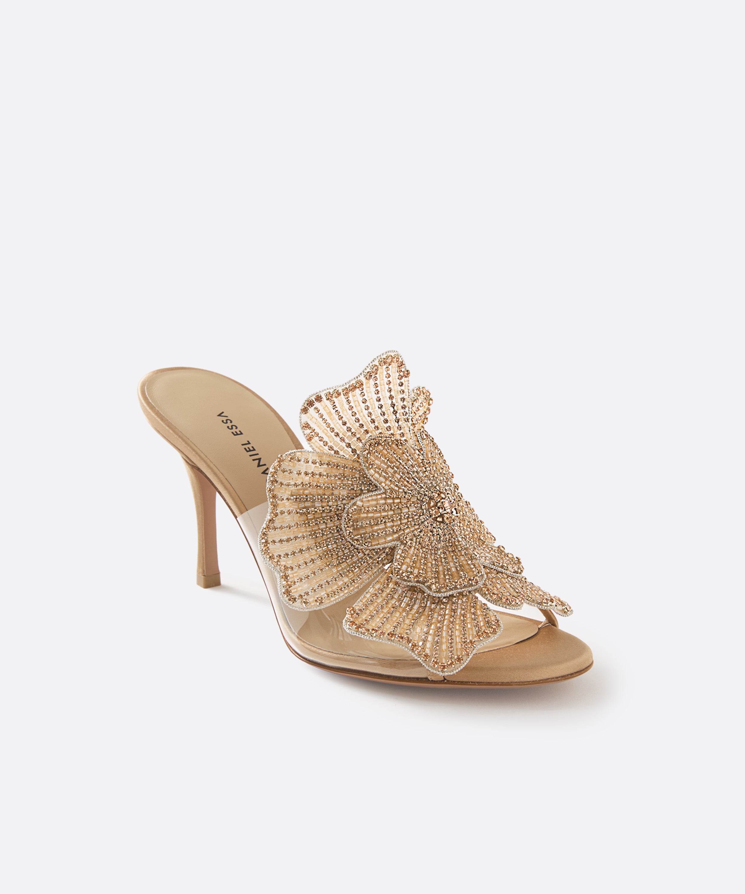 Bisous Flower Mules 80 - نيود