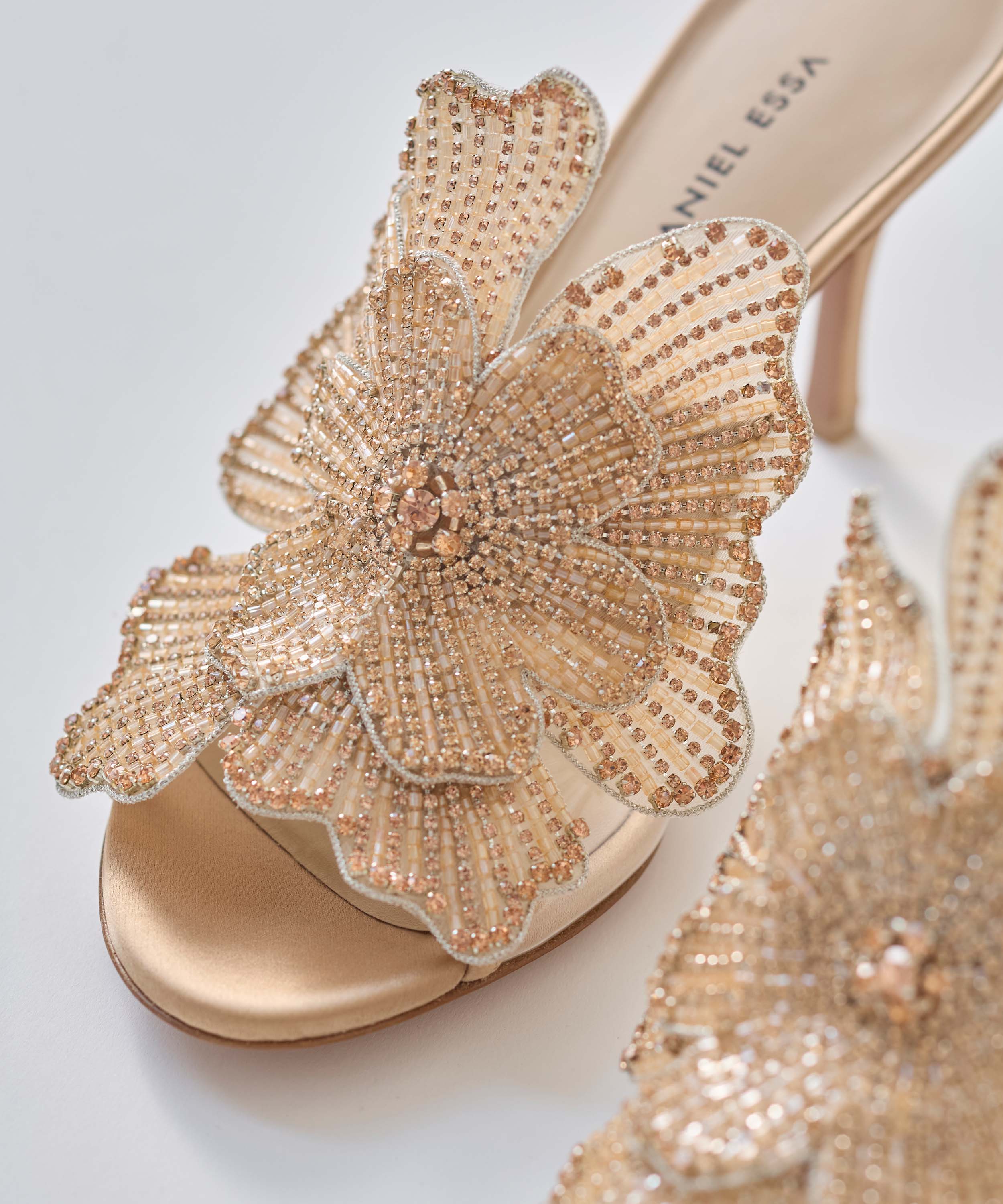 Bisous Flower Mules 80 - نيود