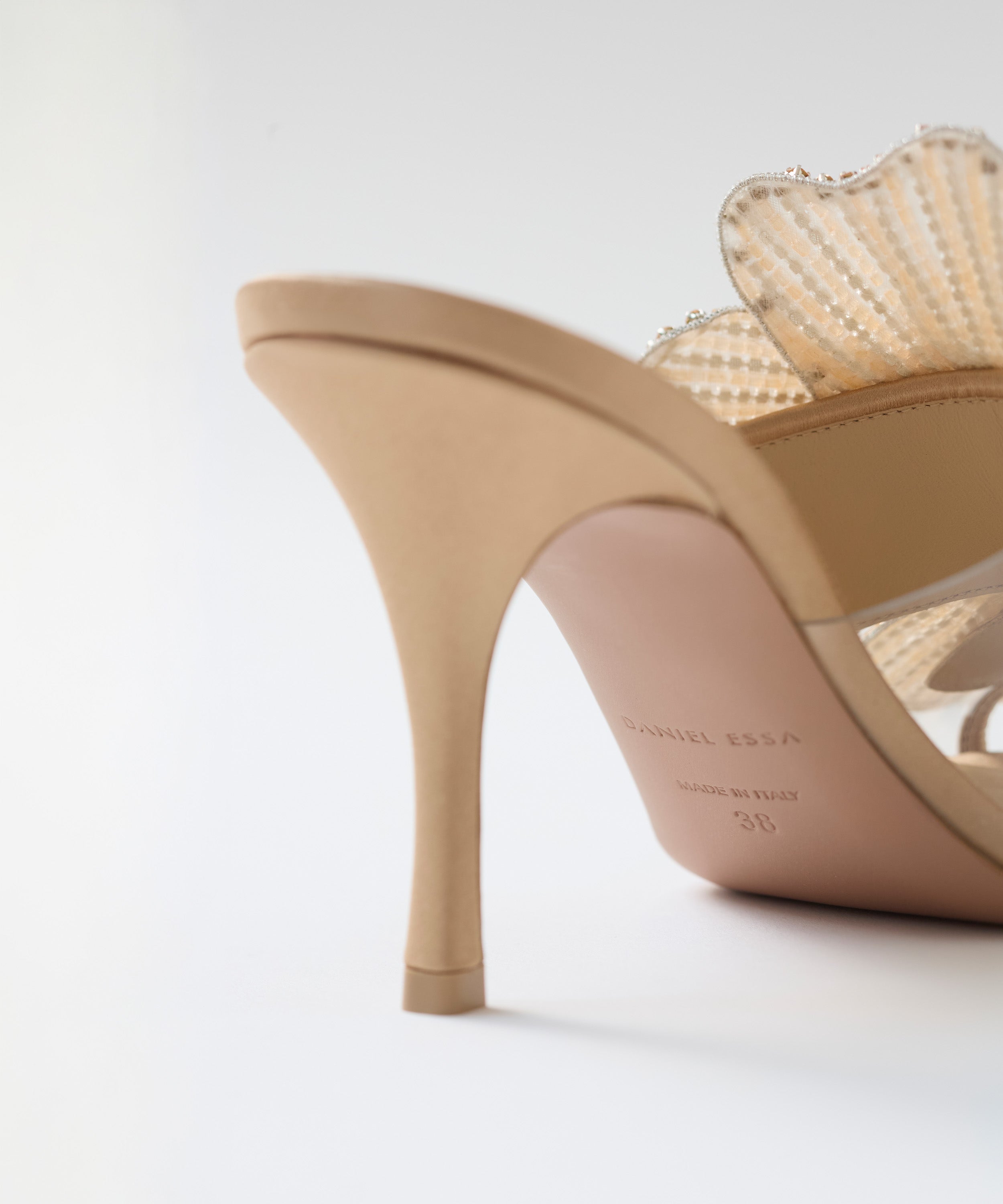 Bisous Flower Mules 80 - نيود