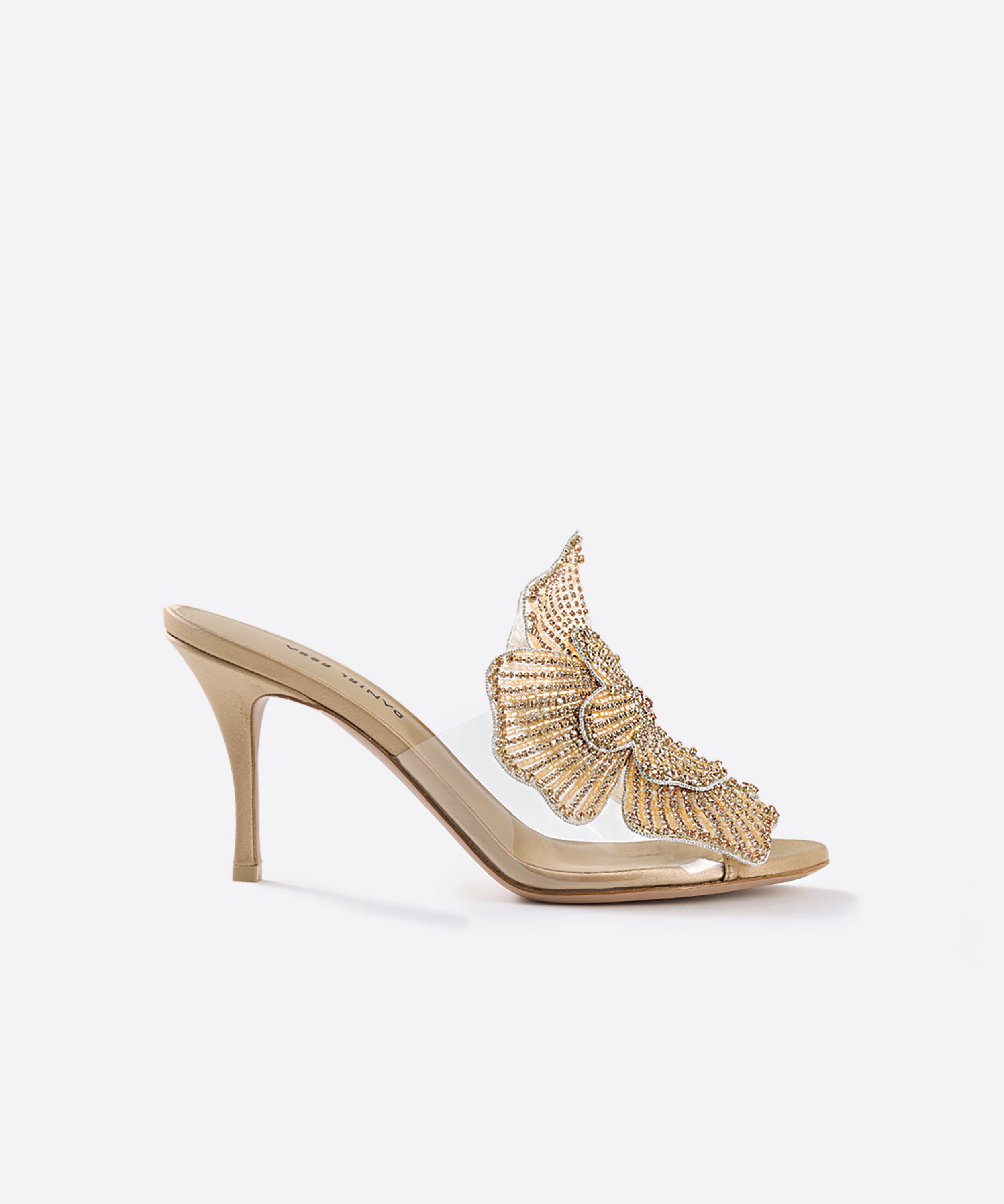 Bisous Flower Mules 80 - Nude