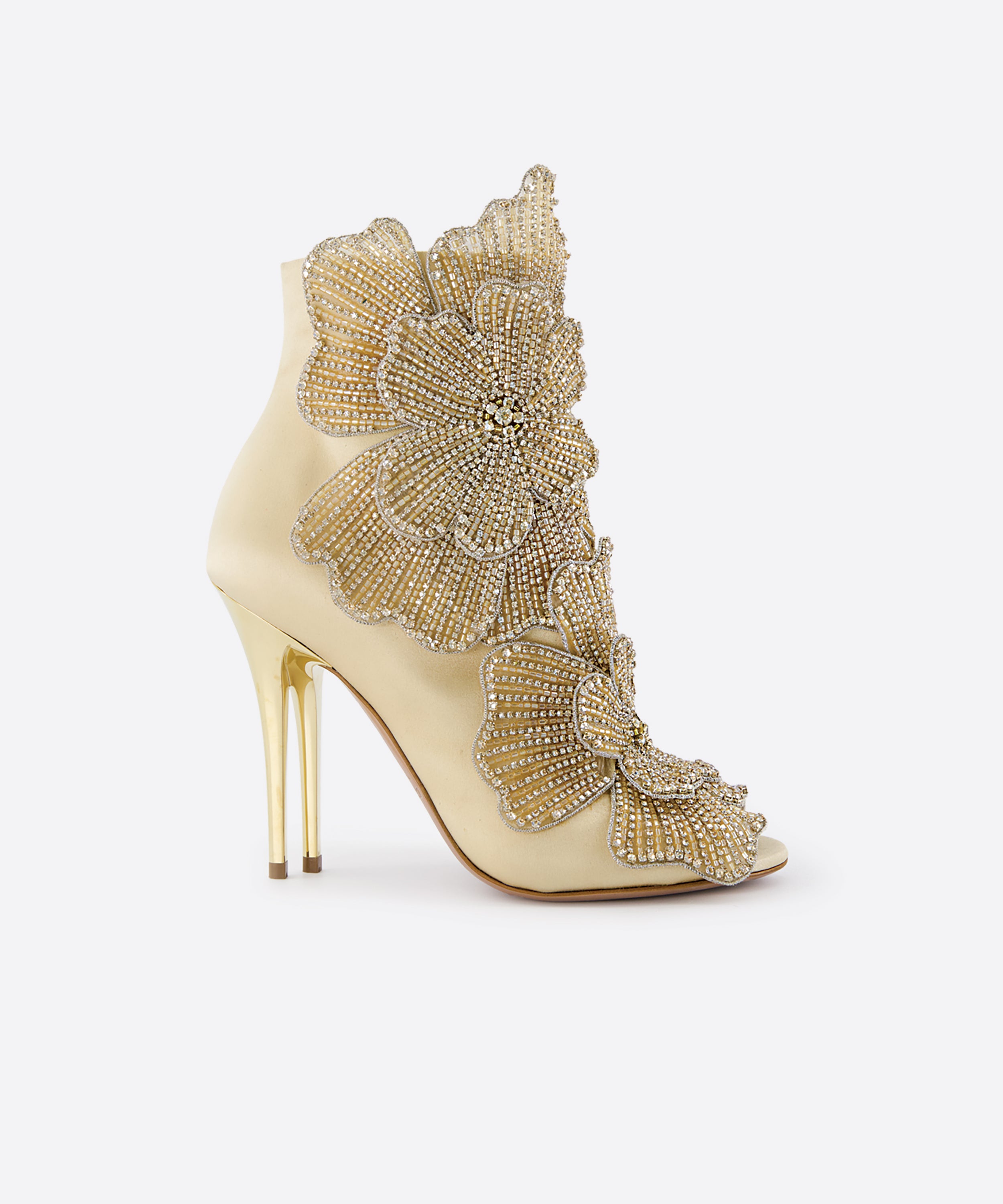 Yazarine Flower Boots 105 - Gold