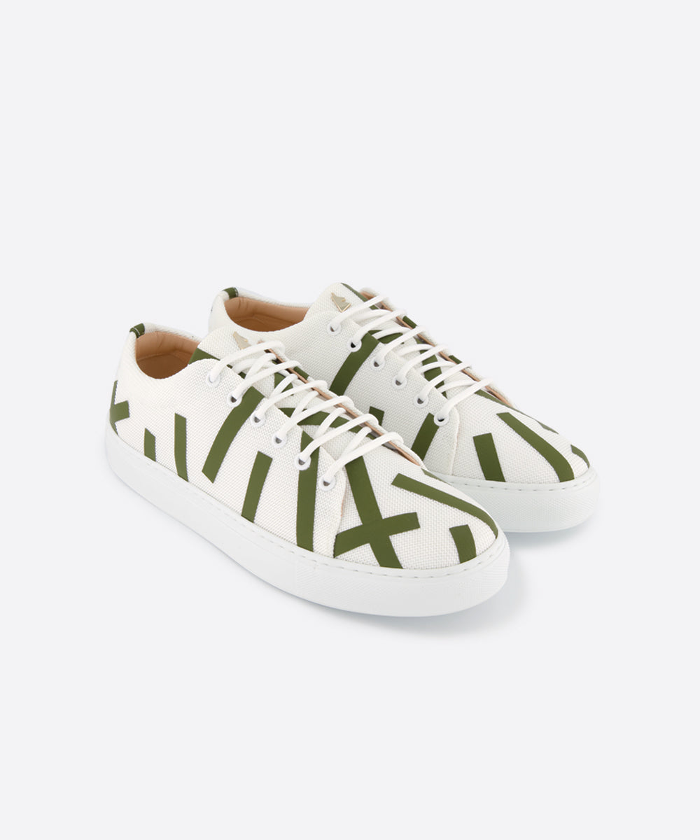 Confetti Sneaker - Olive Green