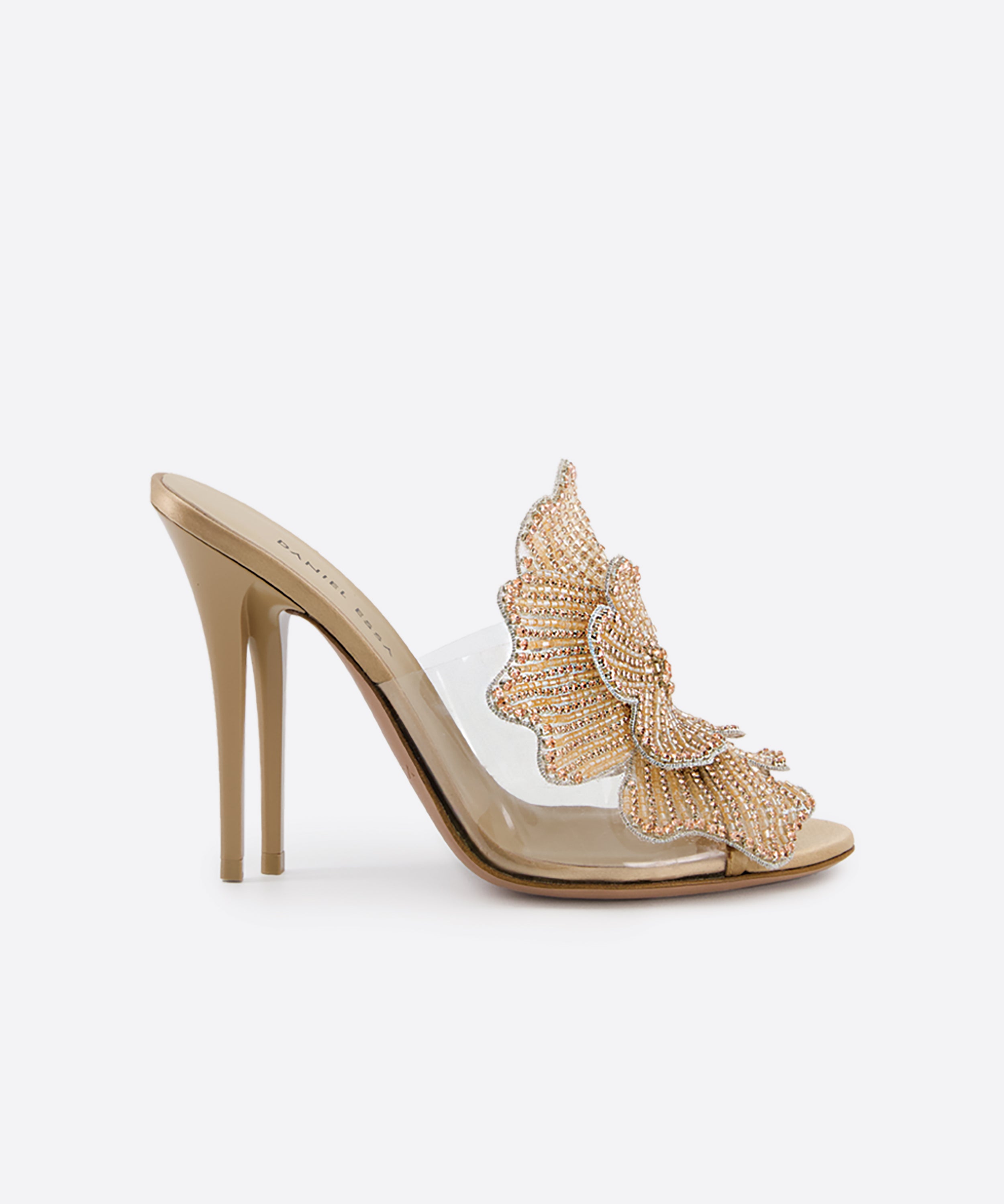 Bisous Flower Mules 105 - Nude