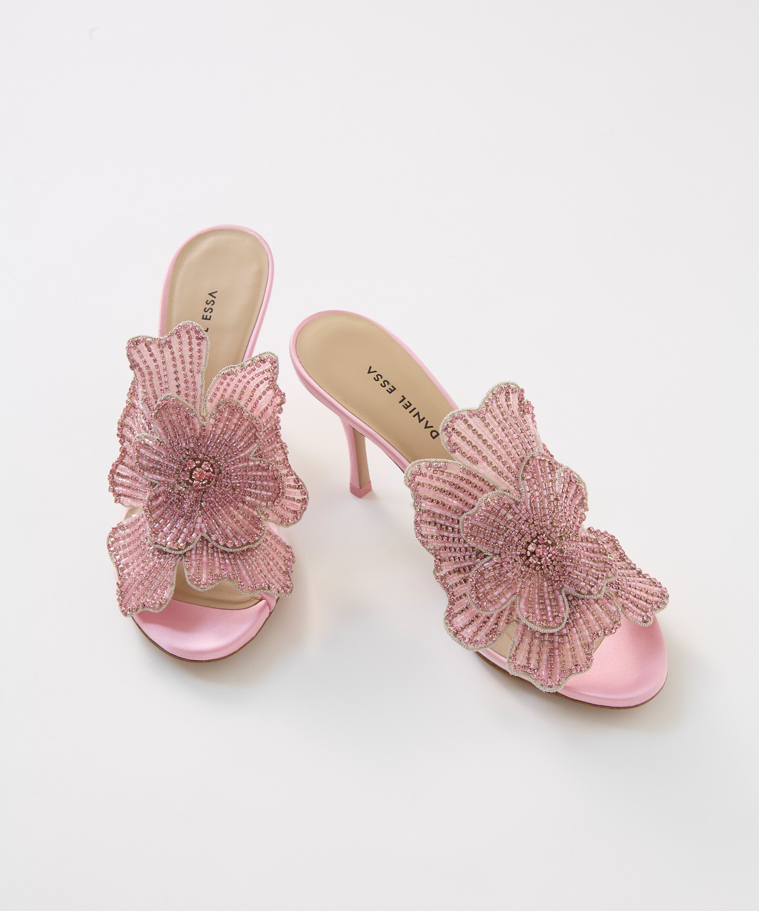 Bisous Flower Mules 80 - وردي