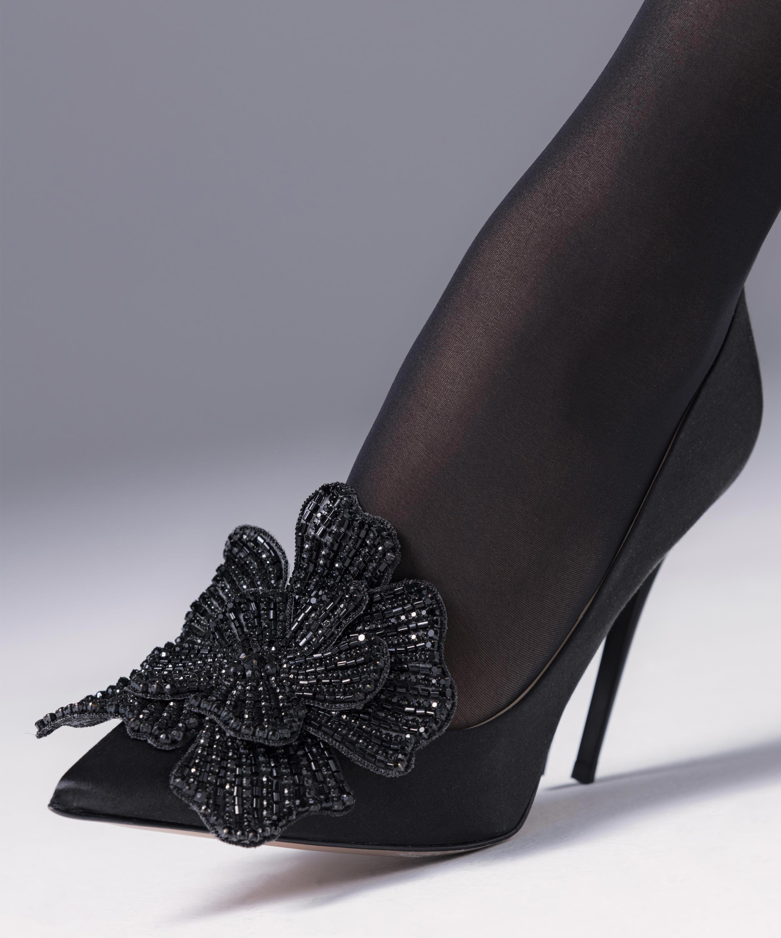 Bonsoir Flower Pumps 105 - Black