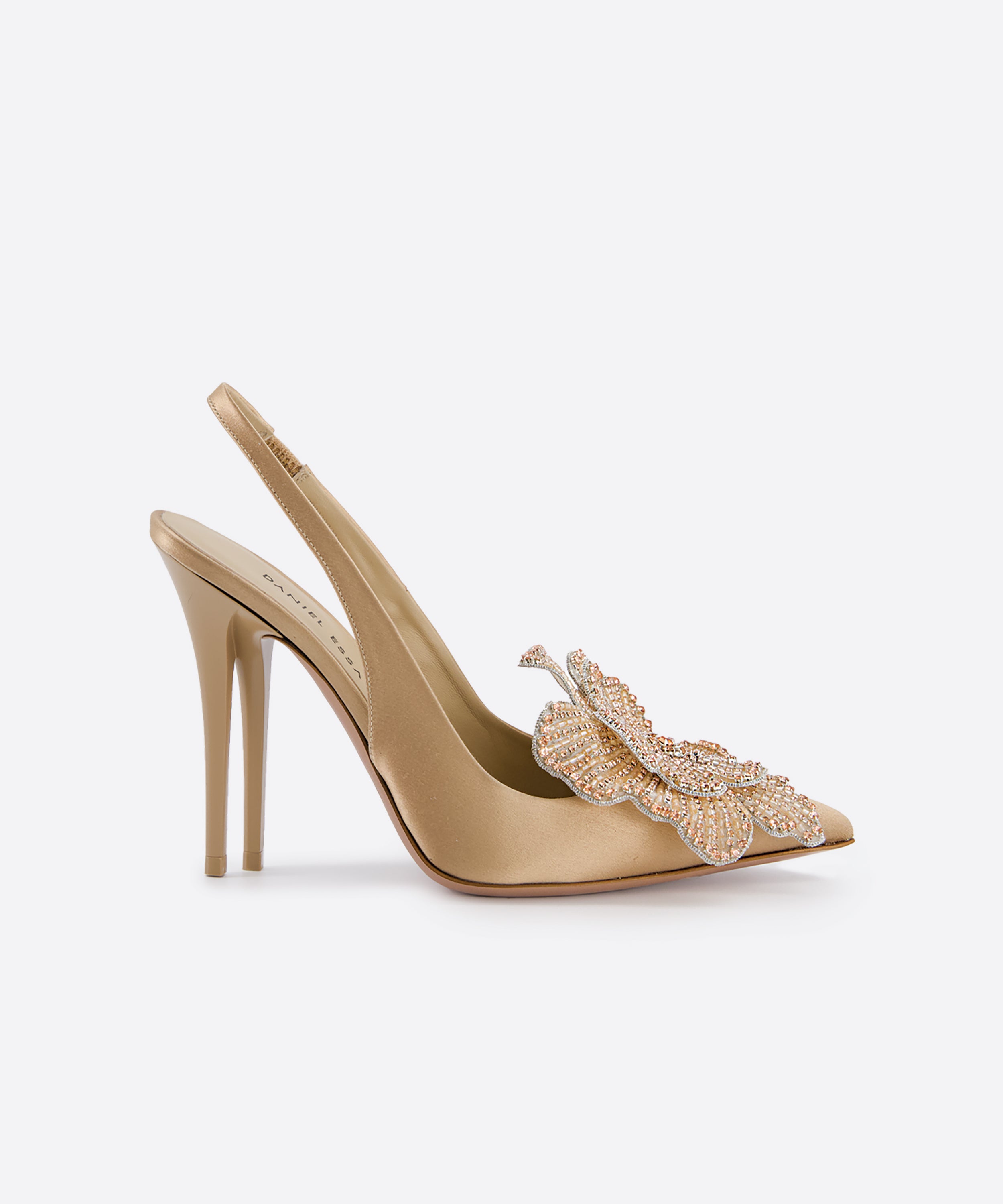 Au revoir Flower Slingbacks 105 - Nude