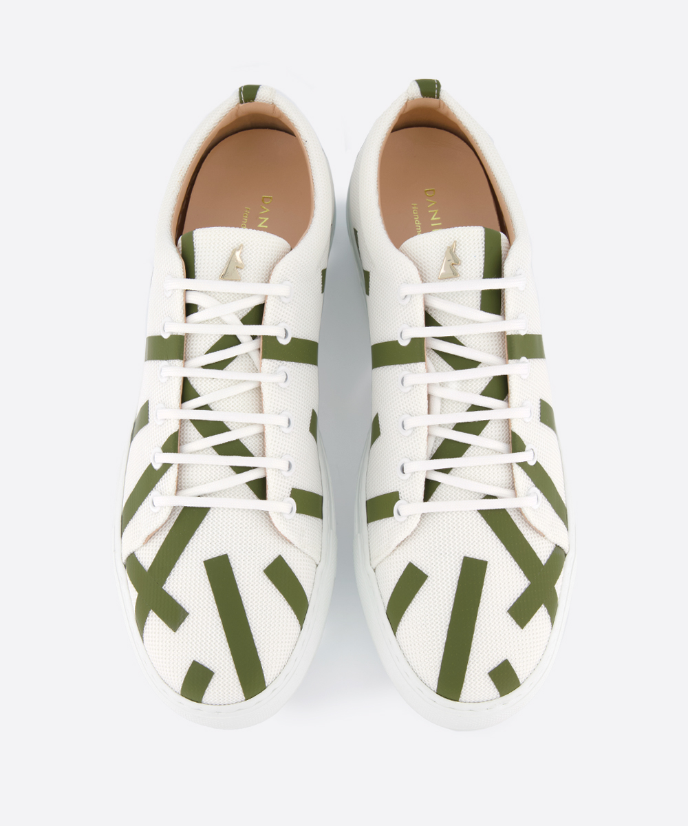 Confetti Sneaker - Olive Green